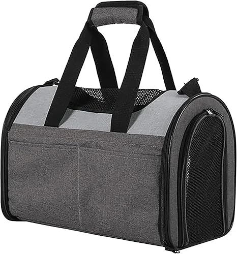 Miniatura 4 de JESPET Transportín para perros pequeños, gatos, cachorros, transportín plegable aprobado por aerolíneas para gatos y perros, bolso de viaje y para