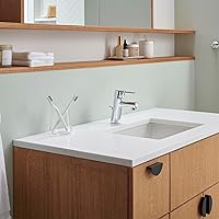 Vista 12 de GROHE 34271ENA Concetto, Single Hole Single-Handle S-Size Bathroom Faucet 1.2 GPM Less Drain, Brushed Nickel