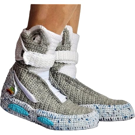 Back to the Future Marty McFly Cozy Crochet Air Mags Sneakers Slippers