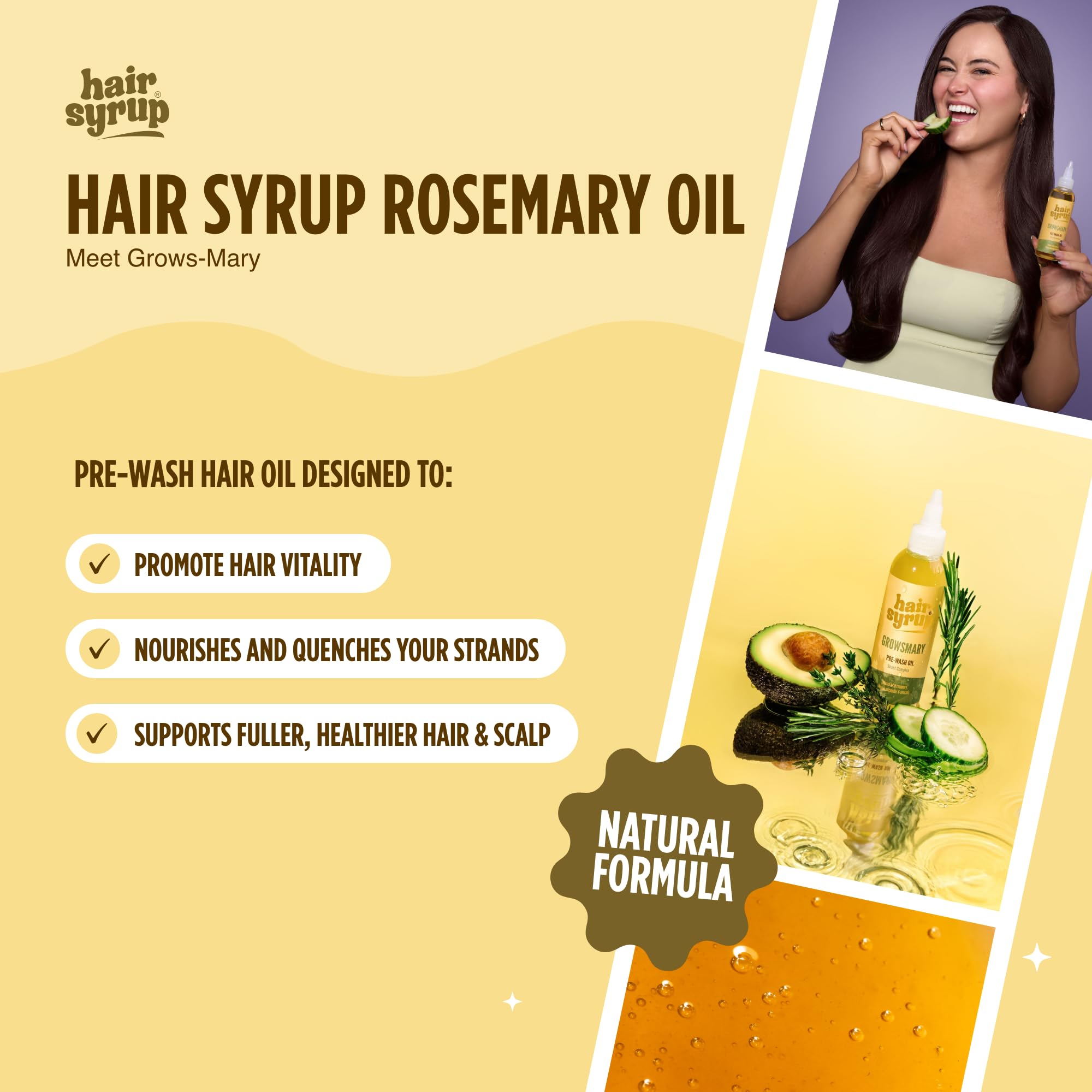 Hair Syrup, Gold, 300 ml (Pack of 1) - Image 2