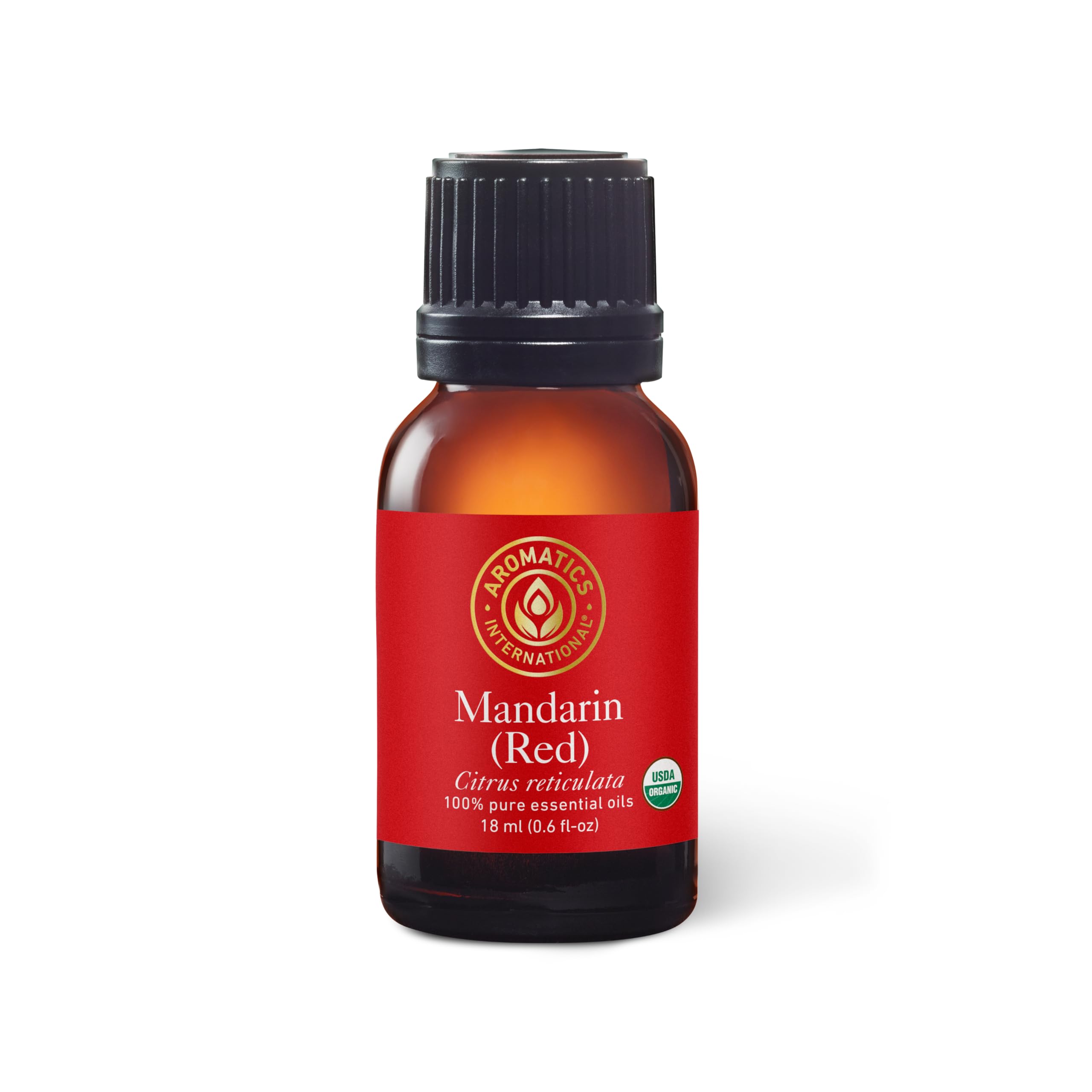 Aromatics International Premium Organic Mandarin Red Essential Oil 18ml | 100% Pure Essential Oil for Diffusion & Aromatherapy