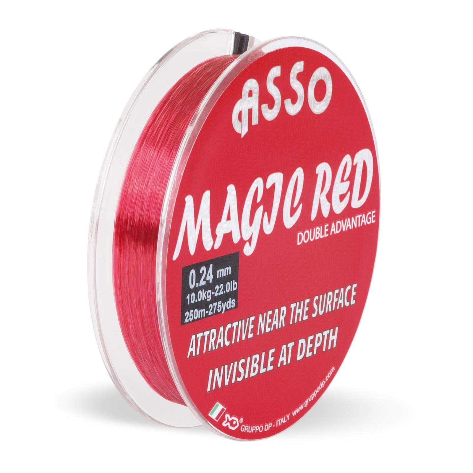 ASSO Angelschnur Monofil Profi - Magic Red Mono 1000m 0,18mm 3,00kg