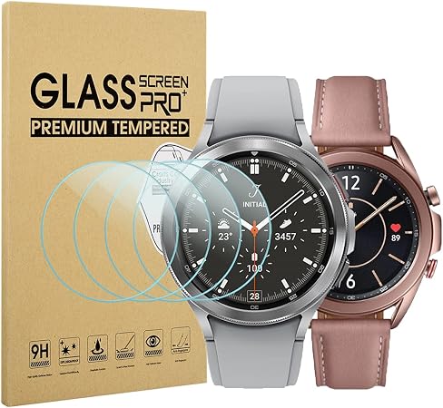 Diruite 4 Stück Panzerfolie für Samsung Galaxy Watch 4 Classic 42mm/Galaxy  Watch 3 41mm Schutzfolie,HD Glas Displayschutzfolie Intelligente Uhr: Amazon.de:  Elektronik \u0026 Foto