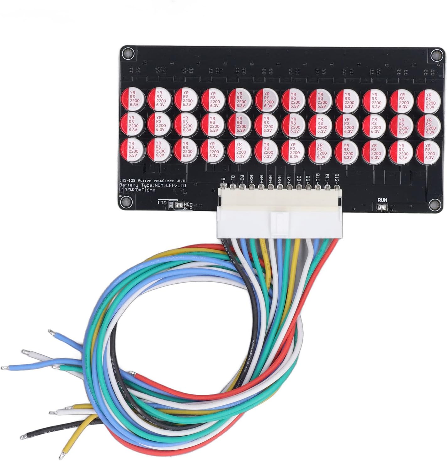 aqxreight ‑12S 5A 8V‑4 5V Lithium Battery Stable Active Equalizer Balancer for 60 to 300AH Battery LTO in Transmission The Lithium Balance Equalizer BalancerLithium