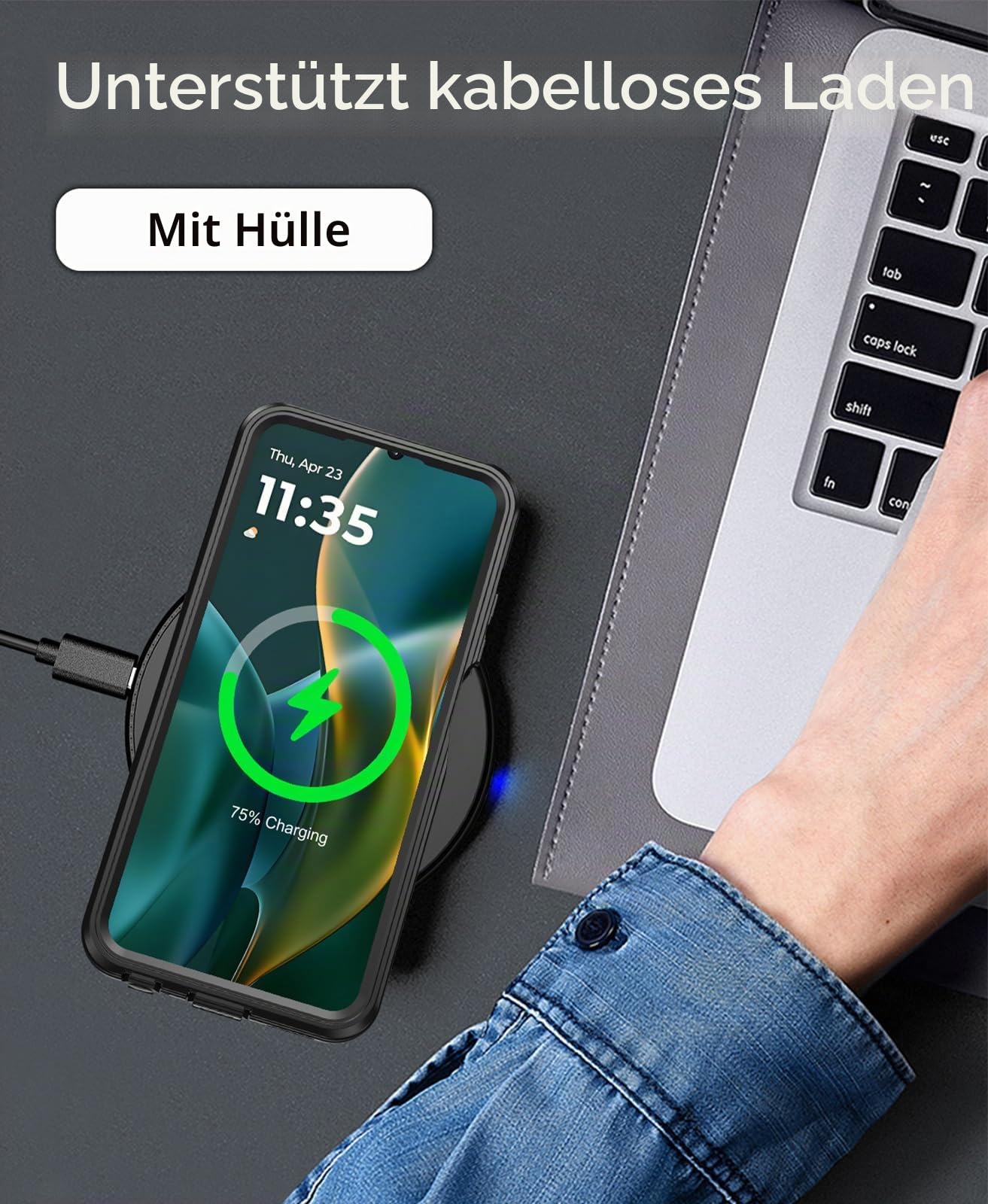 Beeasy für Motorola Moto G 5G 2025 Hülle, IP68 Wasserdicht Handyhülle Outdoor 360 Grad Schutzhülle, Stoßfest Staubdicht Wasserfest Panzerhülle Case mit Displayschutz, Schwarz