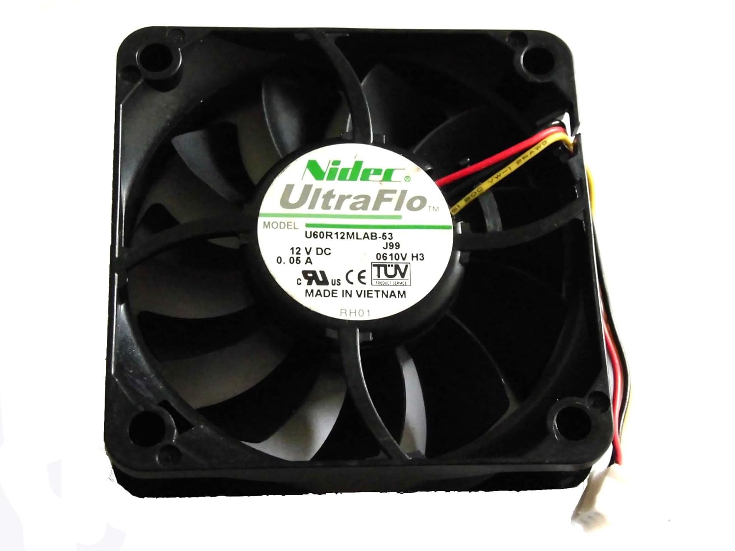 Ventola Di Raffreddamento Nidec H80E12BGA7-53 – 12V 0.90A 80mm – Grande Flusso D'Aria