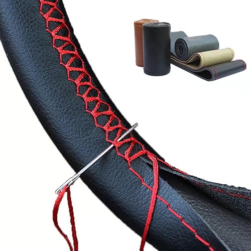 Miniatura 5 de Cubierta de volante de coche cosida a mano, apta para SsangYong Korando 2012 2013 2014 2015 2011