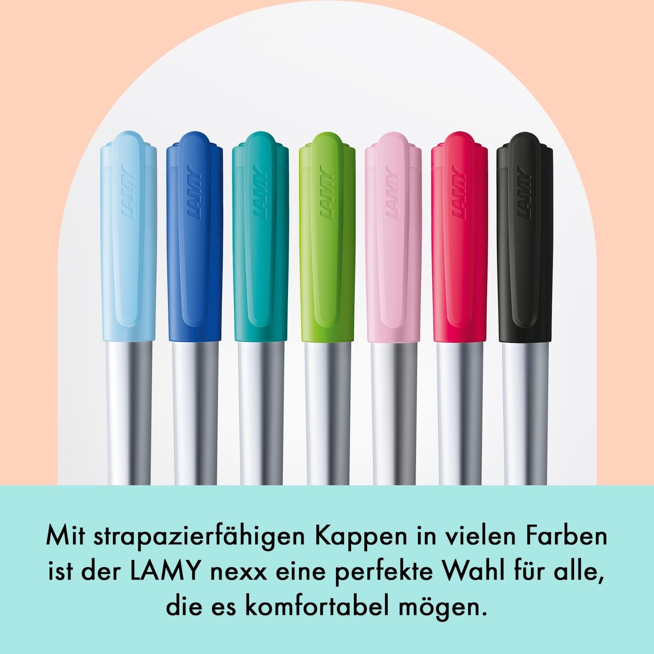Lamy Füllfederhalter Nexx Schwarz Mit Laser-Gravur – Inkl. Tintenpatrone, Feder A Für Rechtshänder