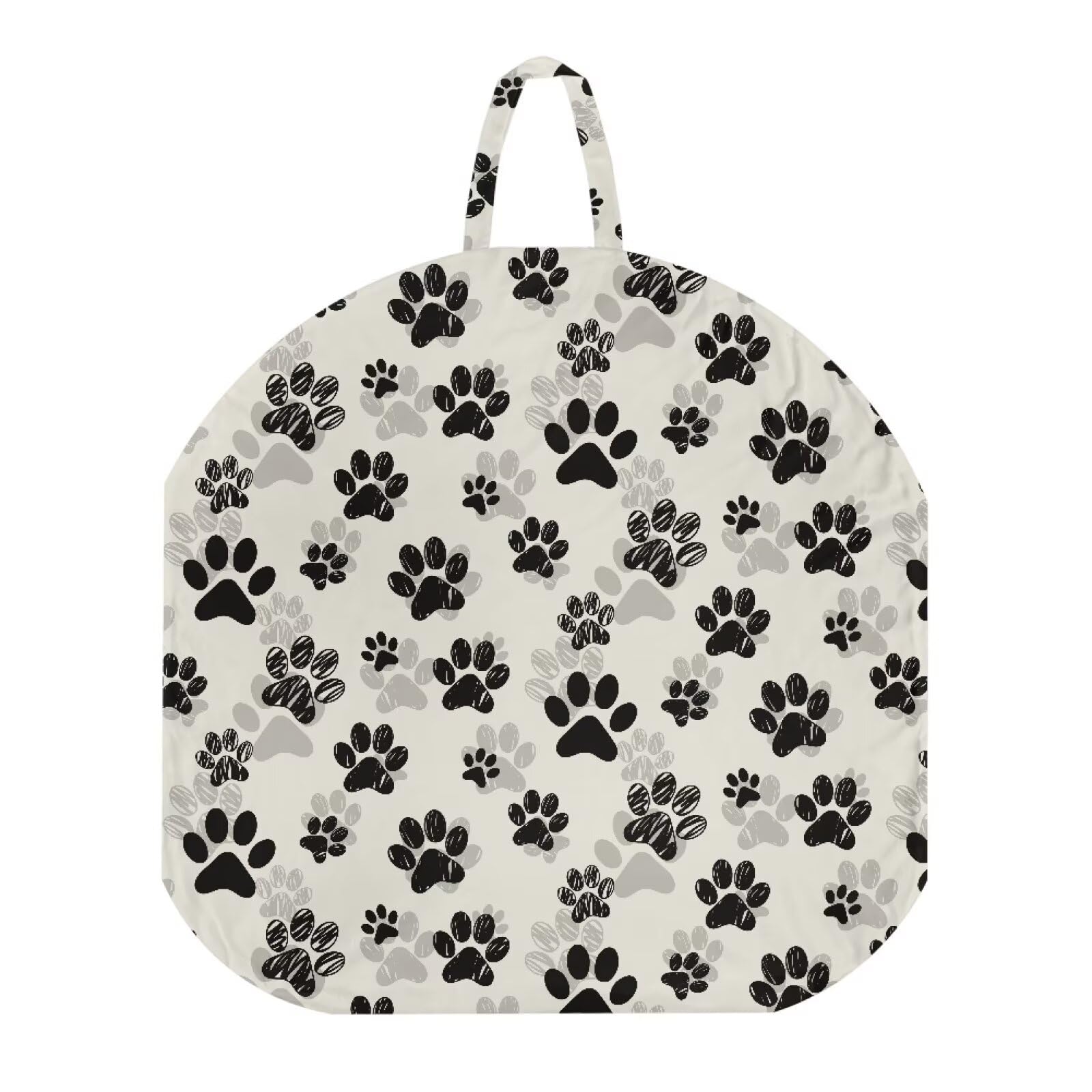 Sellikakes Dog Paws Print Baby Lounger Cover with Easy Carry Band, Newborn Lounger Cover for Baby Boys Girls Removable Infant Nest Slipcover Machine Washable