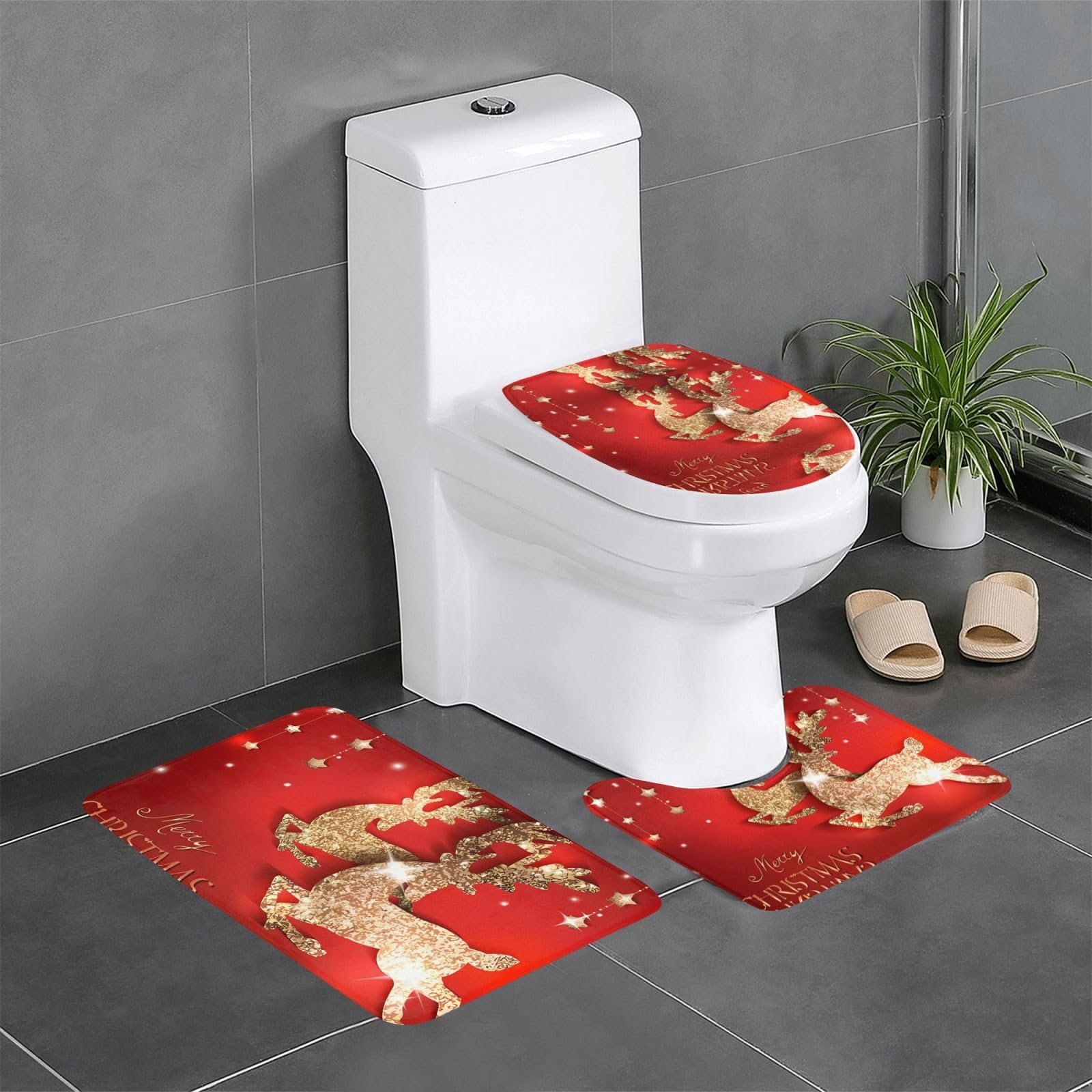 Alfombras de baño de poliéster premium bien elaboradas con base de agarre seguro