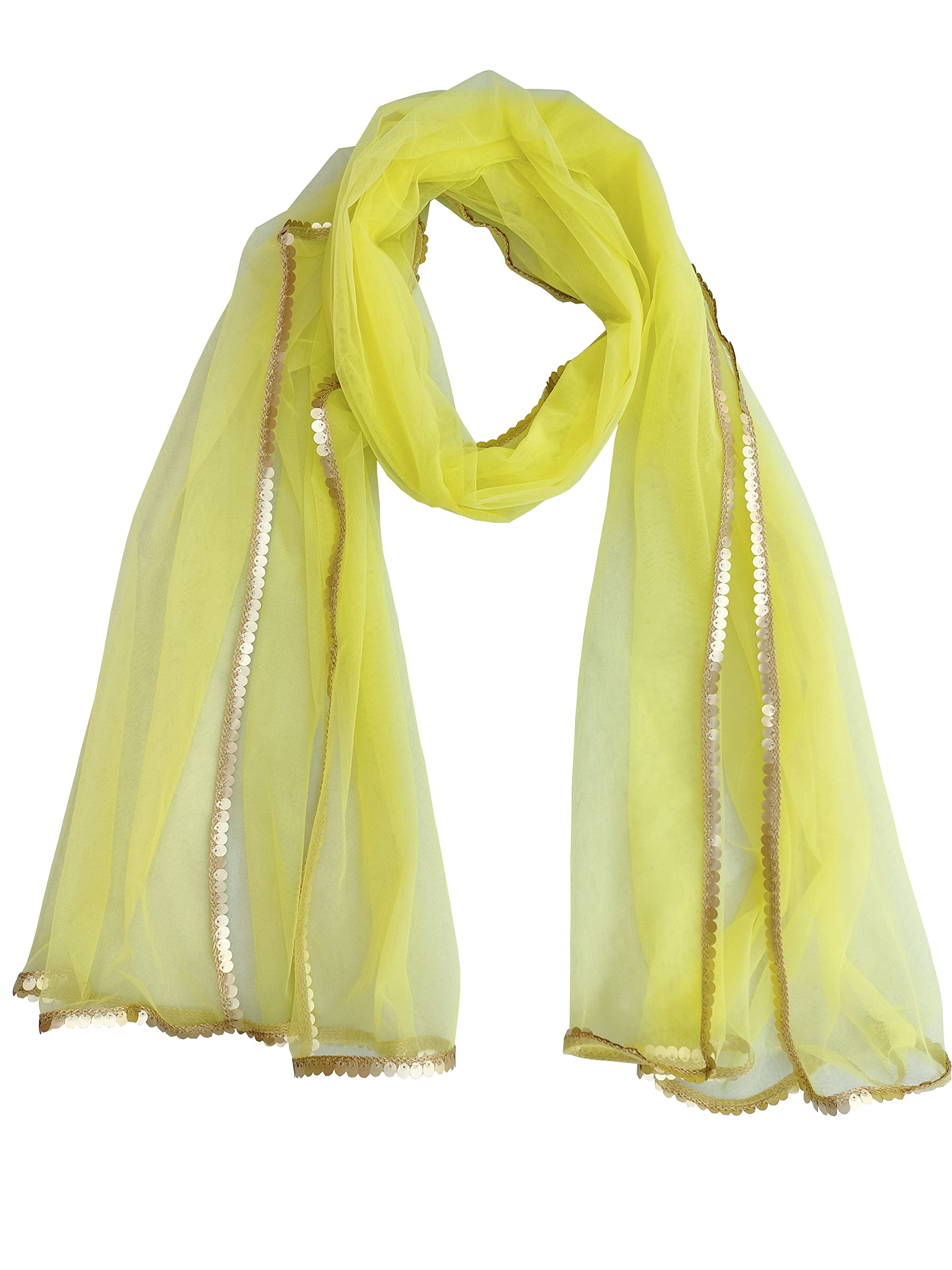 women's net solid 4 side laced dupatta-image-25