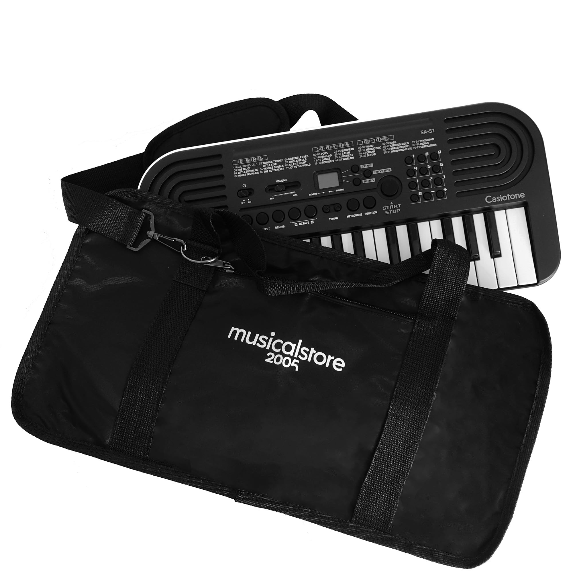 Kit Mini Tastiera Scolastica 37 tasti per Medeli MK1 per Bambini e Ragazzi con Borsa e Alimentatore, Creato da MusicalStore2005