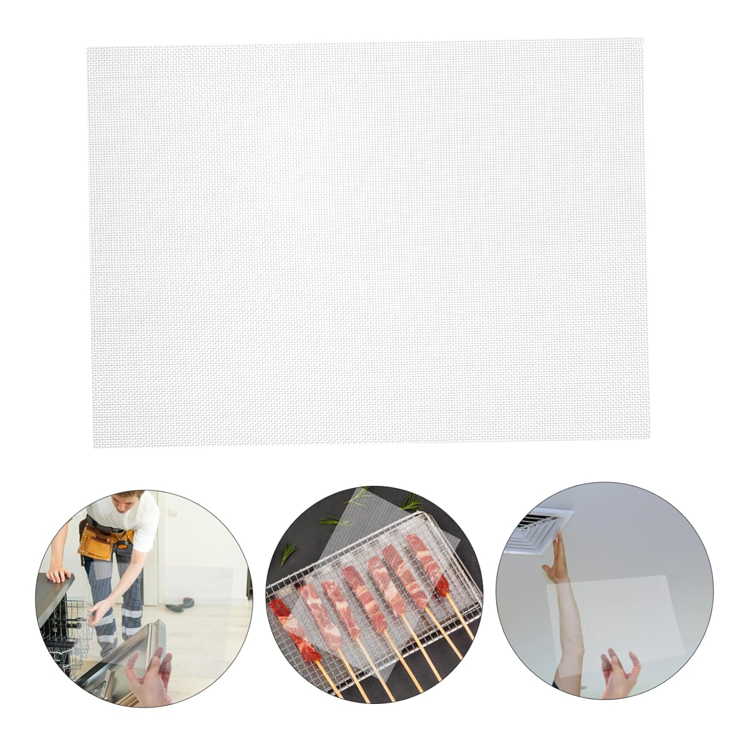 5pcs Stainless Steel Mesh Screen Fine Wire Mesh Sheets for DIY Projects Ventilation and Filtration for Windows and Gardens