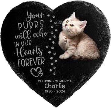 Pet Memorial Gifts for Dog Cat, Loss of Dog Sympathy Gift Personalized Memorial Garden Stone Pet Grave Markers Headstone for Dog Cat Lovers