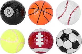 PBOHUZ Golf Balls 6Pcs Portable Golf Balls Sports Practicing Gift Balls Accessory for Competition Usage