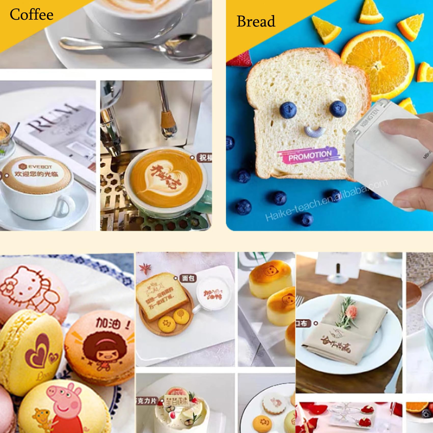 Penna Per Stampa Alimentare WiFi – Personalizza Torte, Biscotti, Caffè Con Inchiostro Edibile, 20ml, 3500 Stampe - 4