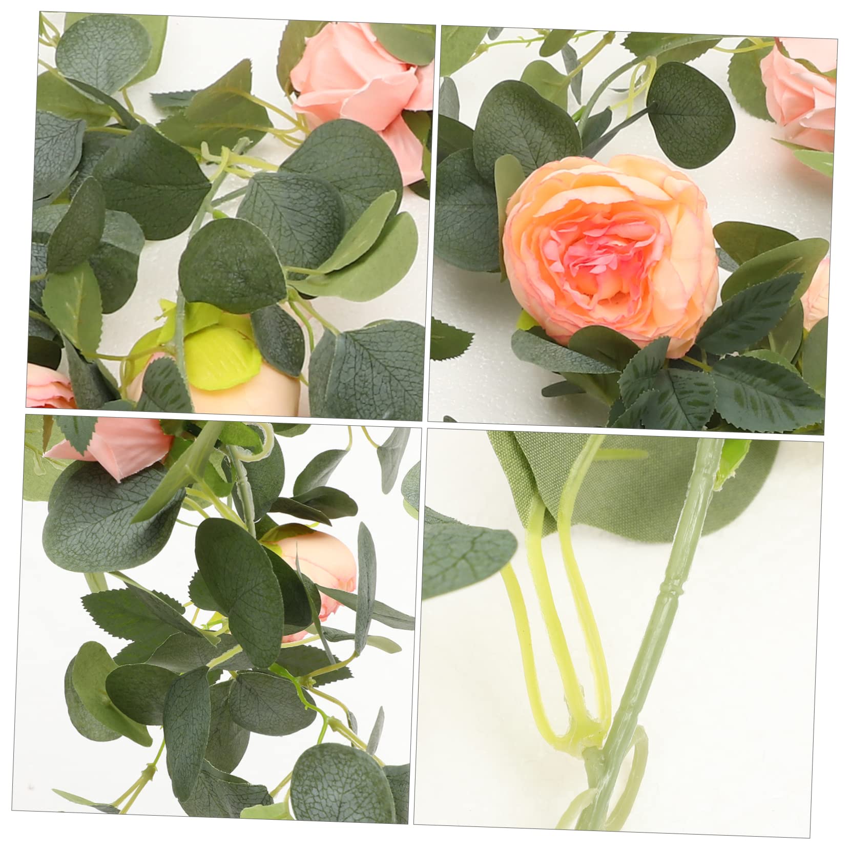 Cabilock Garland Vite Di Eucalipto e Artificiali Per Decorazioni Da Ed Esterno Fiori Simulati Per Atmosfere Romantiche e Festive Per Case e Uffici