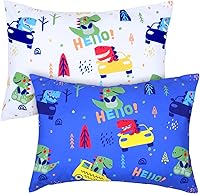 Vista 21 de UOMNY Funda de almohada para niños pequeños de 13 x 18 pulgadas, funda neutra para almohadas de cuna de 14 x 19 pulgadas, funda de viaje suave