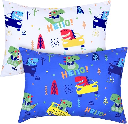 Miniatura 88 de Fundas de almohada para niños pequeños, paquete de 2 fundas de almohada para almohadas de 13 x 18 pulgadas o 12 x 16 pulgadas para ropa de cama