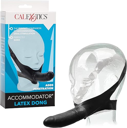 Miniatura 8 de CalExotics Original Accommodator - Dong de látex  Correa manos libres en sonda para parejas  Juguetes sexuales para adultos  Marfil
