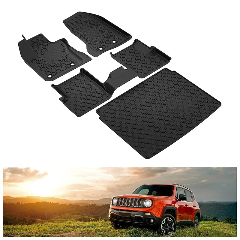Tapetes e forro de porta-malas em TPE para Jeep Renegade 2015 a 2023 Kiwi Master