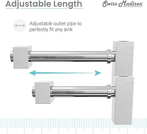 Vista 21 de Swiss Madison Well Made Forever SM-BT01G, drenaje de trampa para botellas, color dorado Oro