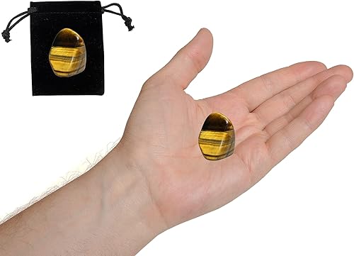 Miniatura 5 de Piedras de cristal curativas para ojos de tigre, piedras preciosas curativas de Reiki grandes de 1.25 a 2.0 pulgadas, piedras preciosas pulidas