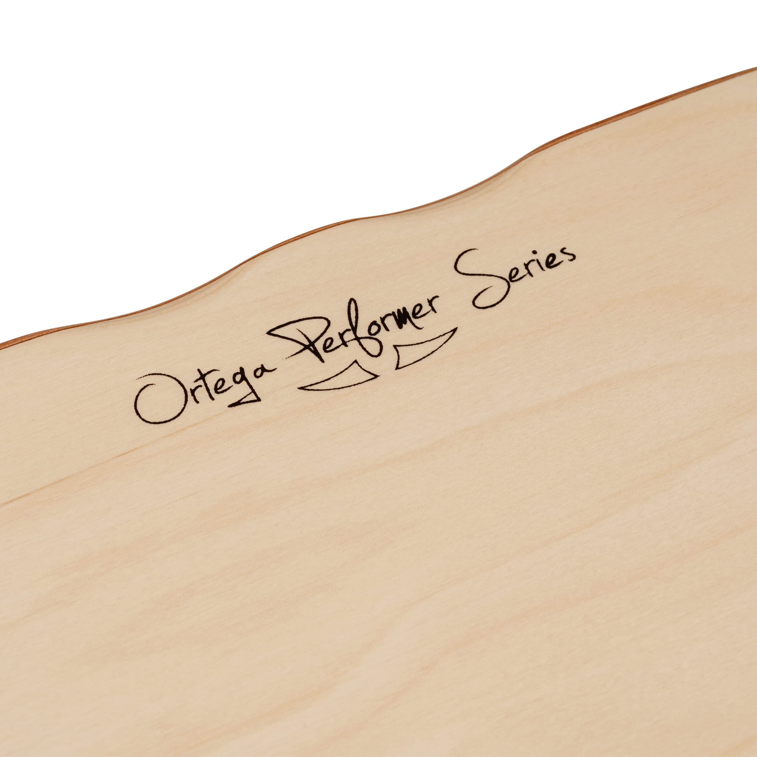 Ortega Guitars Performer Series Cajon – Caisse Claire Grand Format pour Gaucher avec Micro – Surface de Frappe Cèdre, Naturel Satiné (OCJPF-2-L)