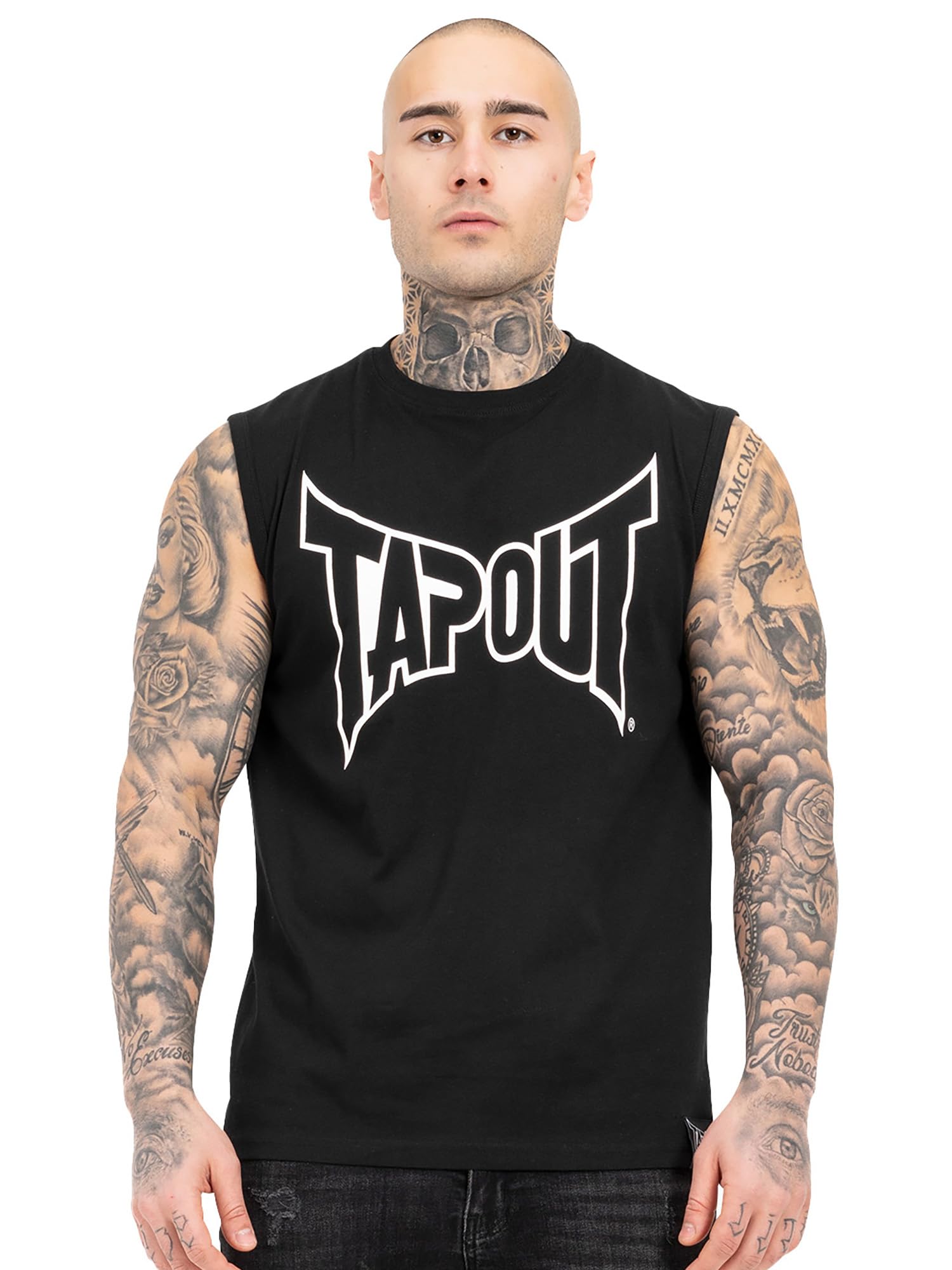 Tapout Men's Alemada T-Shirt, Black/White, L