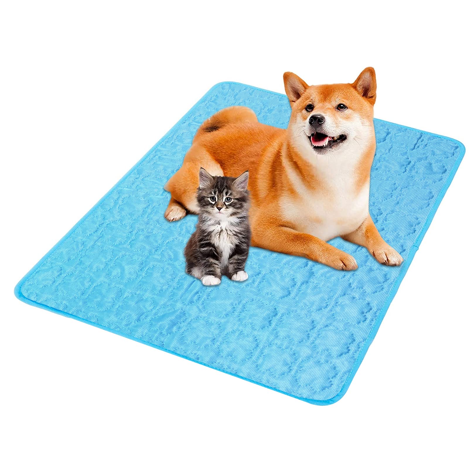 Tapis rafraîchissant pour Chien, 100 x 70 cm - Auto-rafraîchissant - Tapis rafraîchissant pour Chiens et Chats - Auto-rafraîchissant - Tapis de Refroidissement pour Animaux de Compagnie (XL)