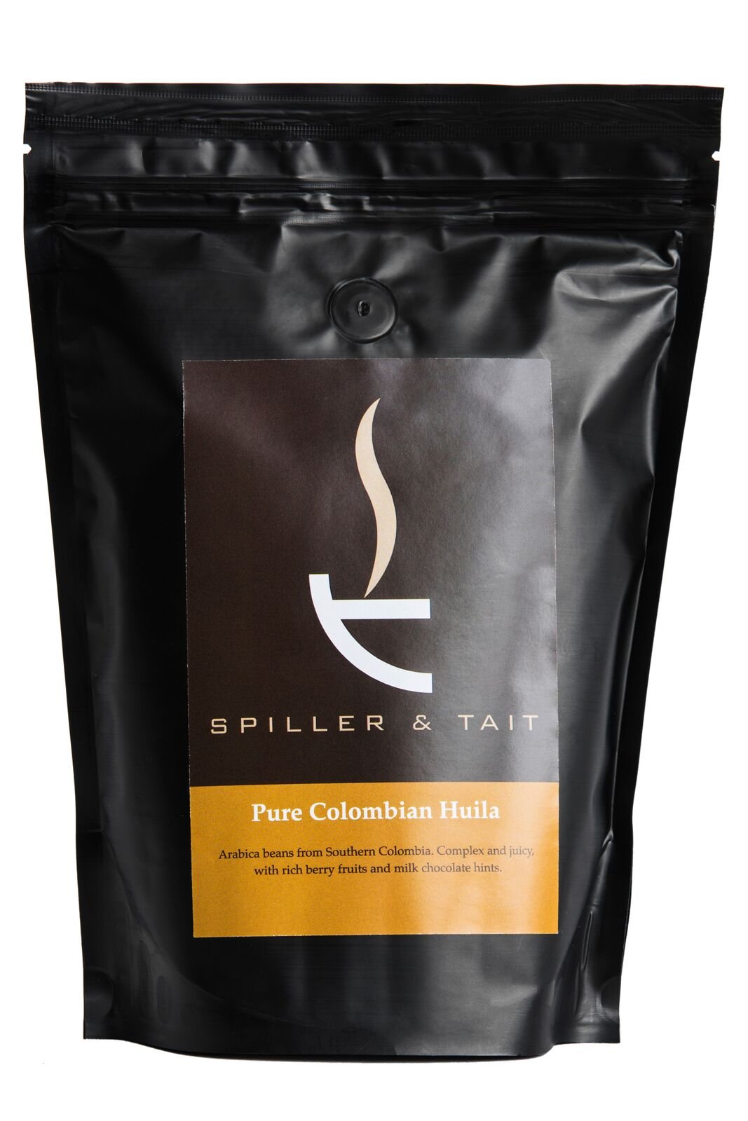 Spiller & Tait Pure Colombian Huila - Coffee Beans 250g Bag - Top Speciality Coffee Roasted in the UK - Gourmet Beans for Great Tasting Coffee at Home - Premium Quality Arabica Beans (Whole Beans)