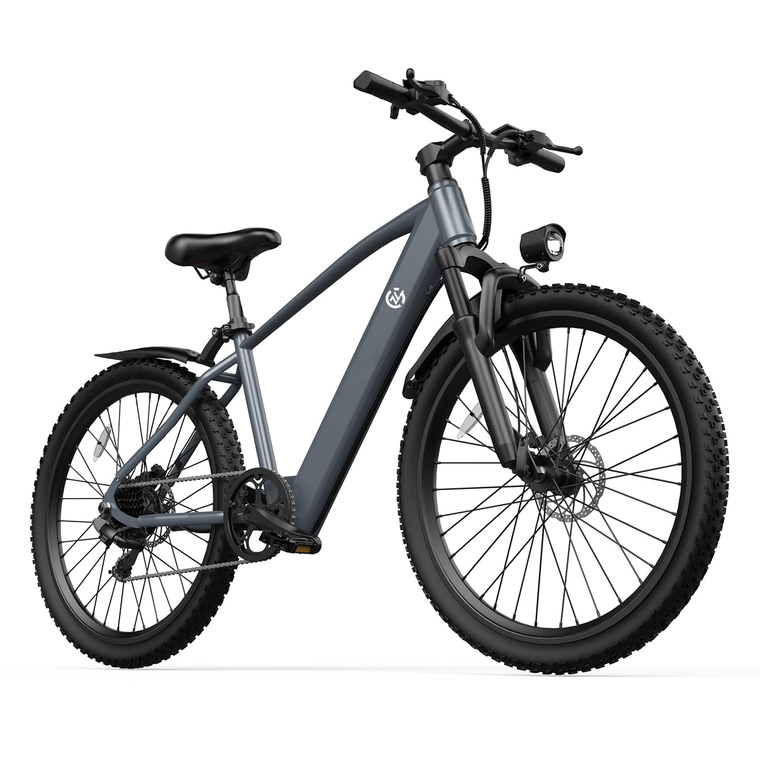 Bicicletta elettrica da mountain bike L26, dotata di motore da 250 W, batteria da 36 V e 10,4 Ah, velocità massima di 25 km/h, sospensione anteriore, cambio a 7 velocità e freni a disco meccanici