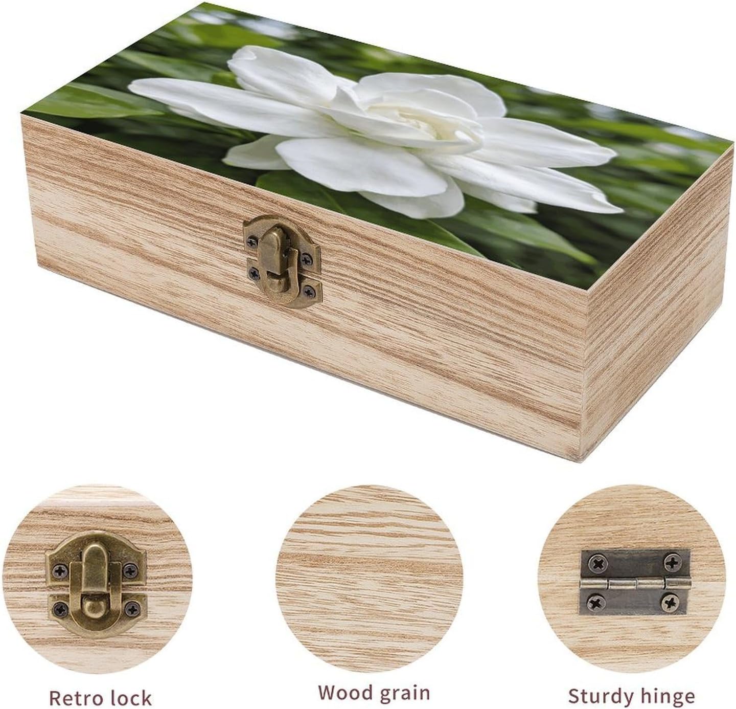 Ji Xue Ning Xiang Wood Box Rectangular Organizer Box image 3