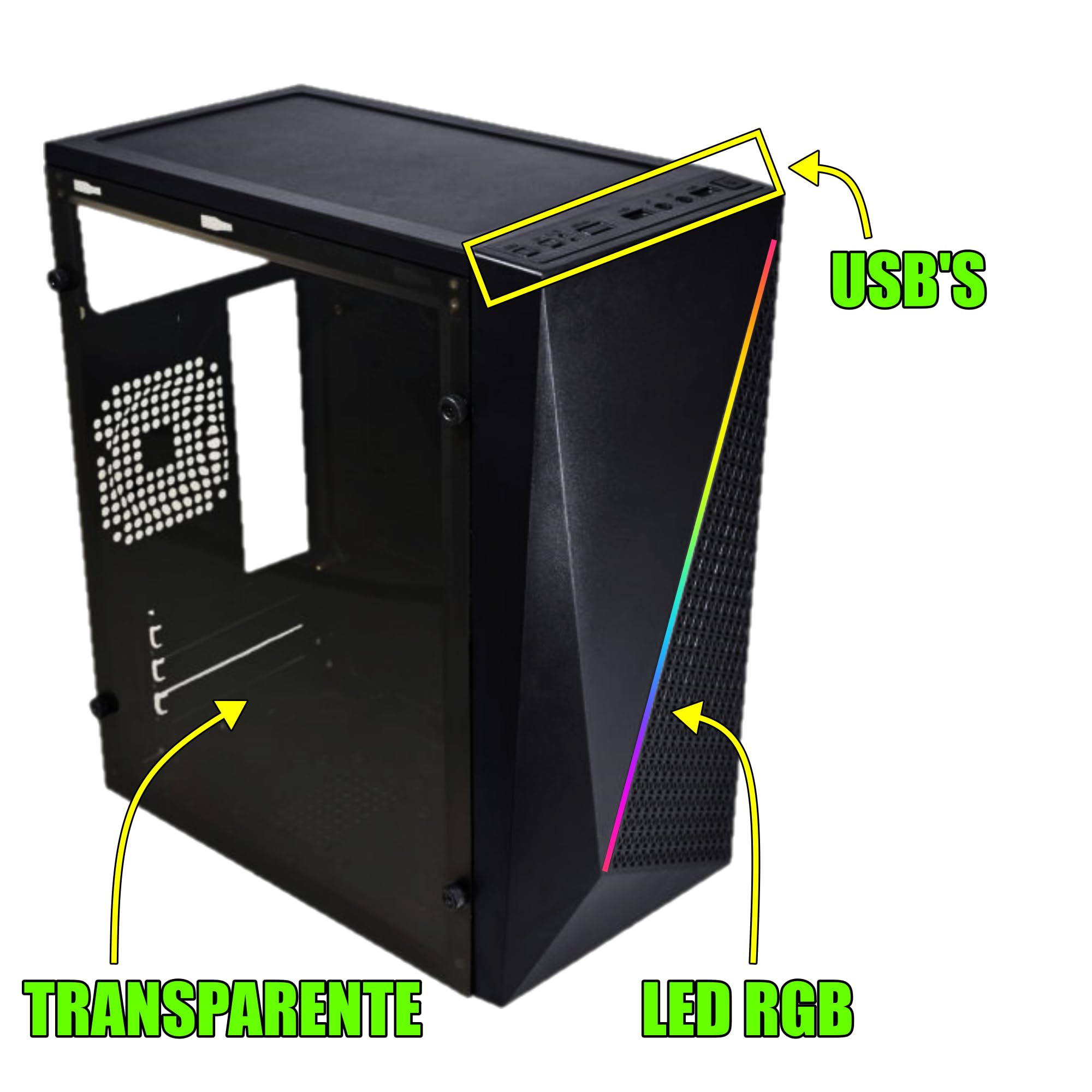 PC GAMER GTX 4GB DDR5, I7 9 GERAÇÃO, SSD 480GB, 32GB DDR4 (8GB