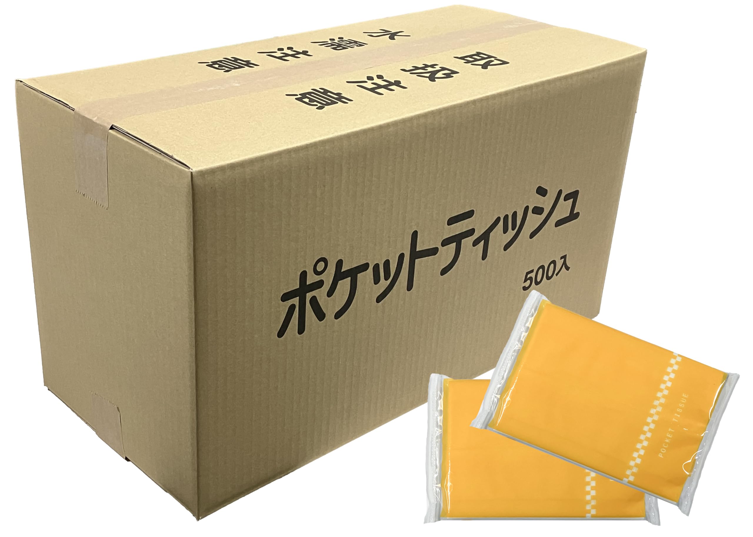 岐阜クリエート ポケットティッシュ6Wオレンジピール 500個入
