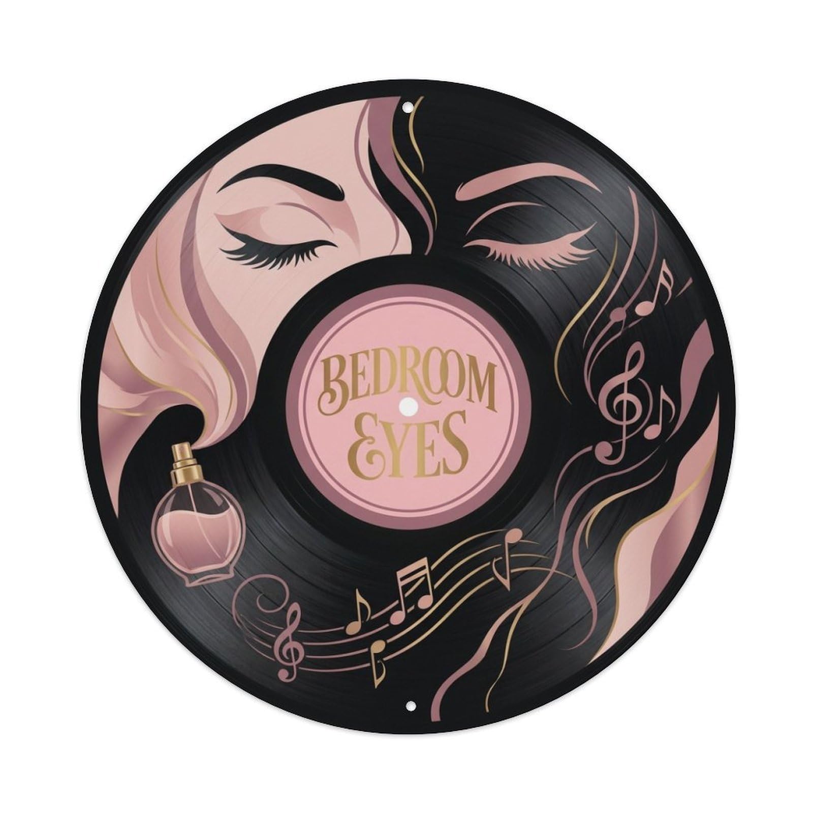 Rhythm Blues Music Cover Sleepy Eyes Vinyl Records Metal Tin Sign