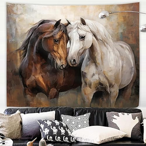 Miniatura 60 de Yookeb Tapiz negro de flores de Matisse de 59 pulgadas de ancho por 51 pulgadas de alto, para colgar en la pared, hojas abstractas, vintage, arte