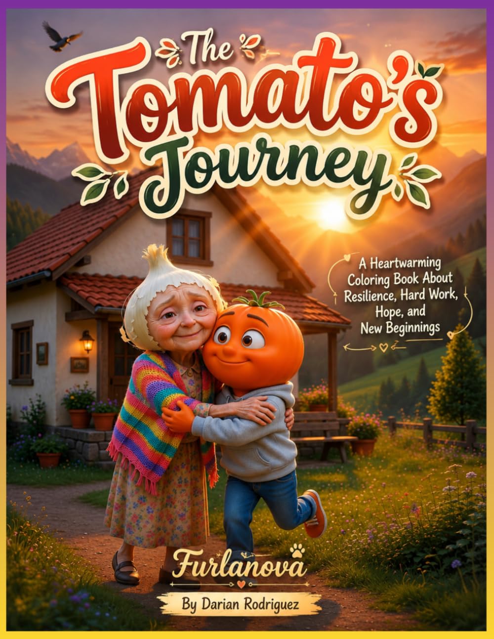 The Struggling Tomato: A Motivational Coloring Book About Hard Times, Hard Work, and Never Giving Up