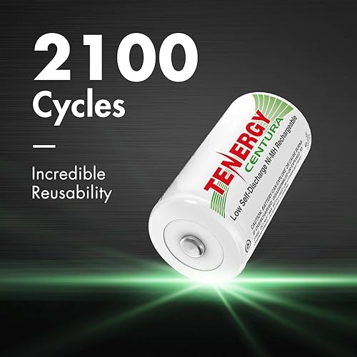Miniatura 4 de Tenergy Centura C Tamaño 4000mAh Low Self DischargeNiMH rechargeable batteries 1