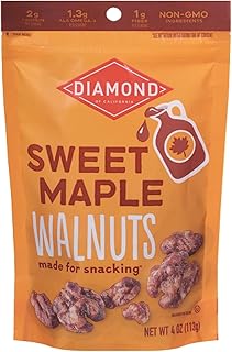 Diamond of California Sweet Maple Snack Walnuts, 4 oz, 1 Pack