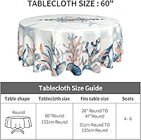 Vista 25 de YETTA YANG Paño de Mesa Redondo de Dulce de Chupachups Gótico en Negro y Blanco de 60 Pulgadas, Cubierta de Mesa Decorativa de Tela para Mesas