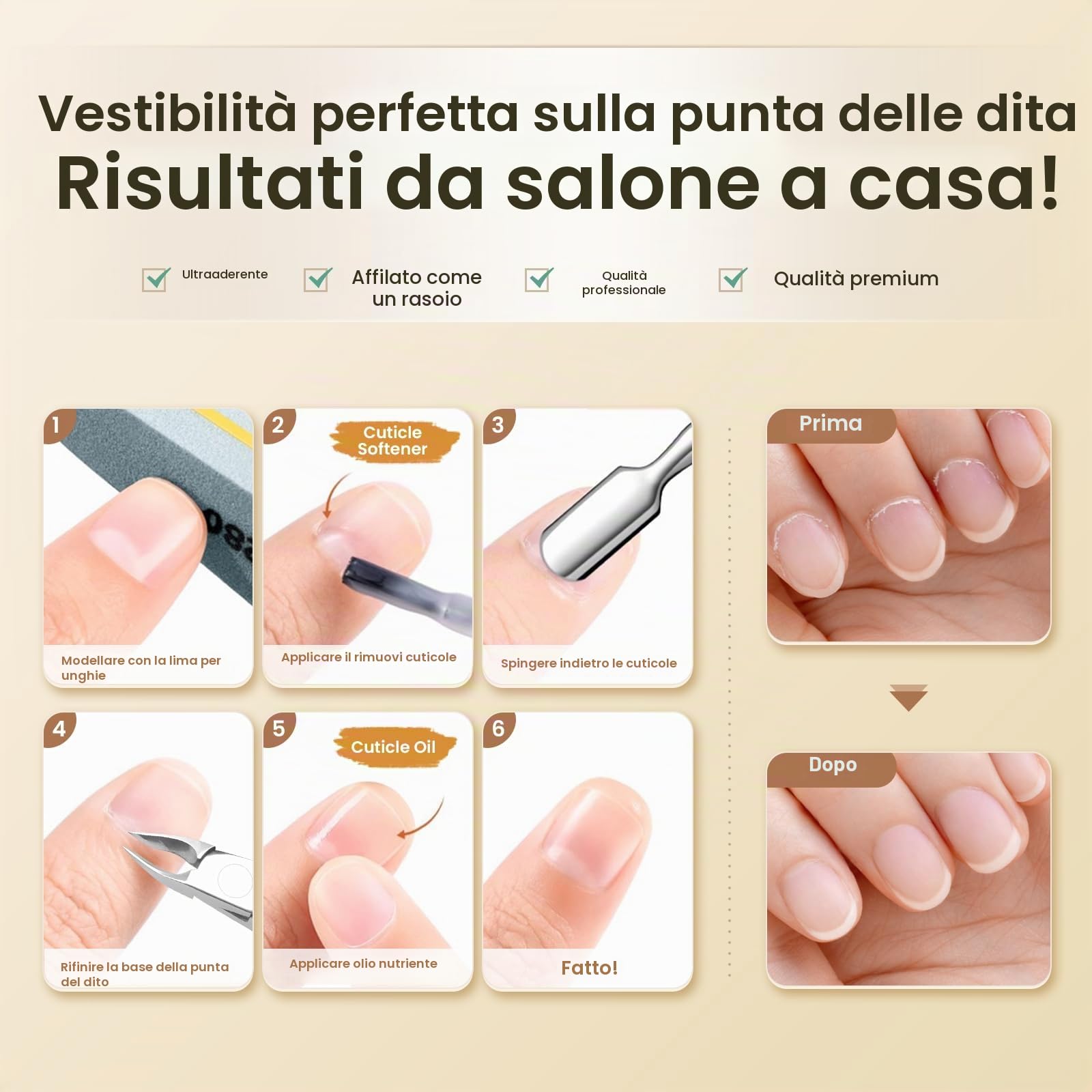 THRAU Tronchesina per Cuticole per Manicure e Pedicure, Rimuovi Cuticole in Acciaio Inox, Punta Fine per Unghie e Pelle Secca