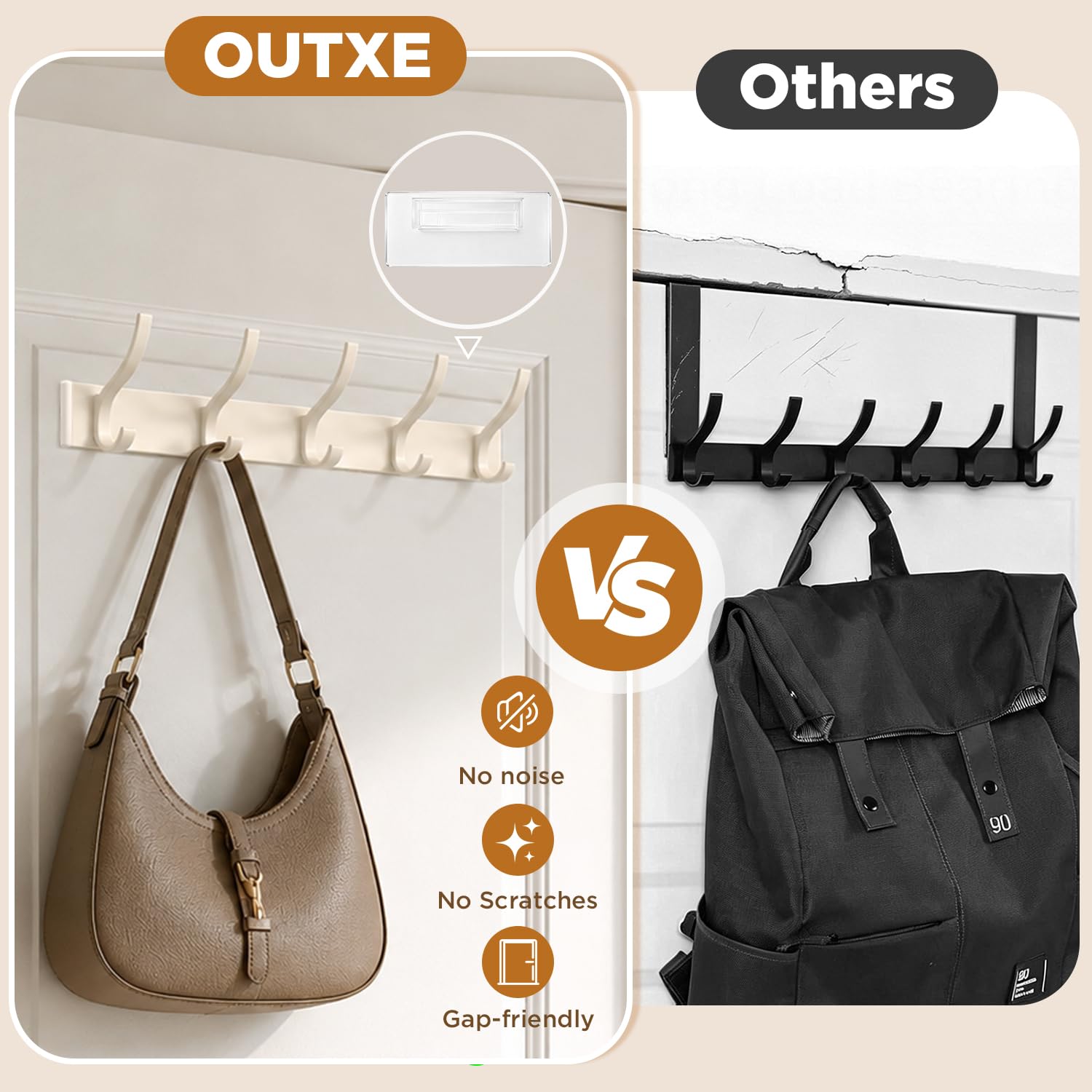MIAOW Over-the-Door Hooks - Extra Storage -2