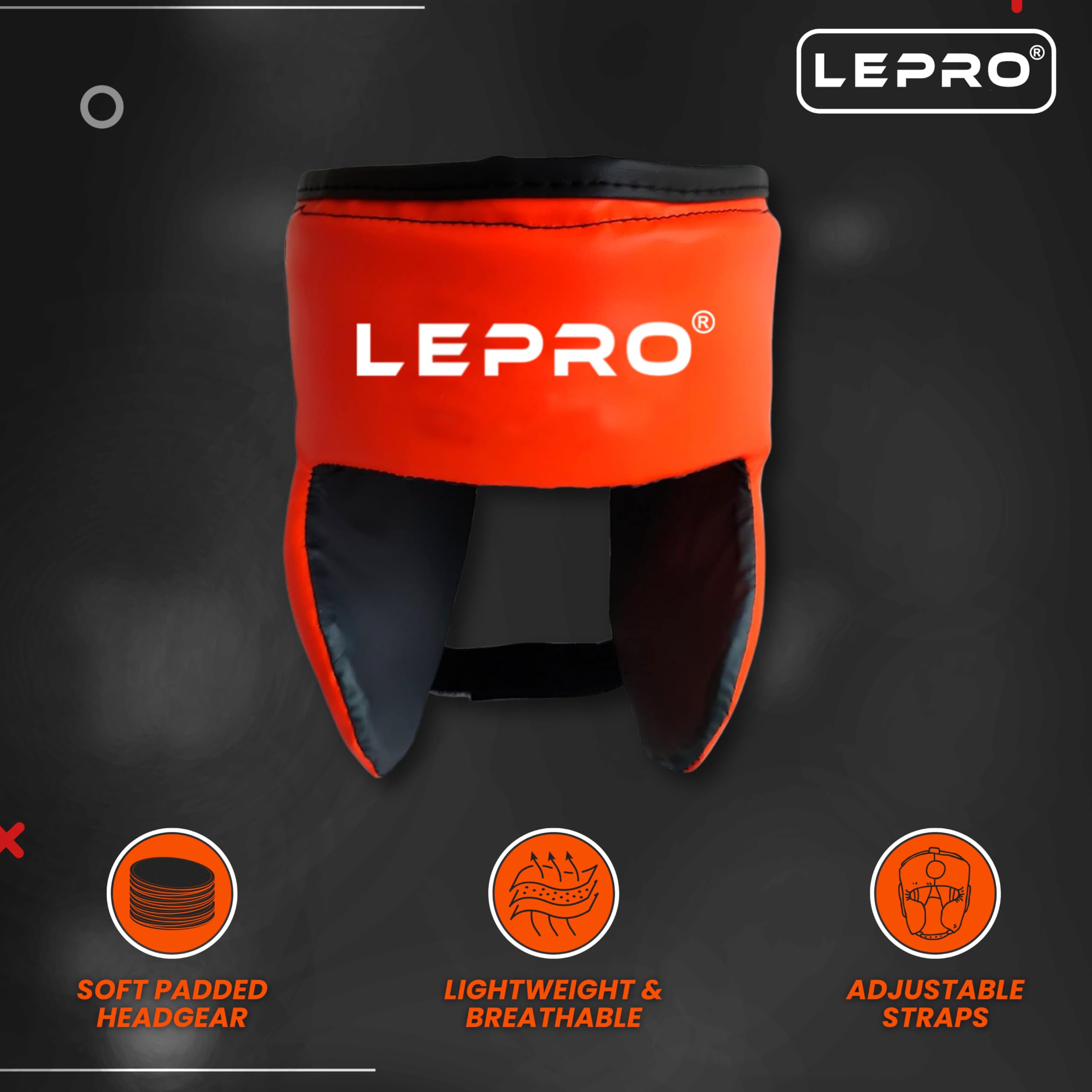 LEPRO Kids Boxing Kit - Hanging Punching Bag Set with Boxing Gloves & Headgear for 7-12 Year Olds - Orange 4