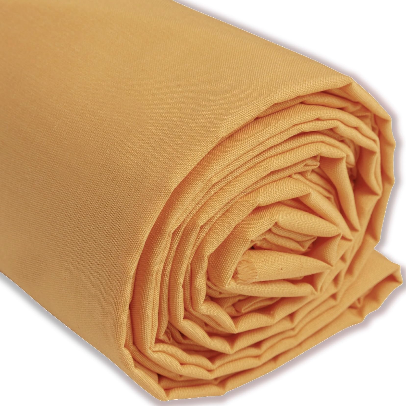 IPEA Orange Poplin Cotton Fabric - 200 cm x 150 cm - Made in Italy - Fabric by The Metre for Sewing, Clothing, Linings, Furnishings, Accessories, Patchwork, Plain Fabric for Sewing