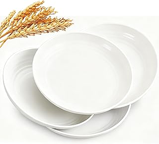 Dinner Plates, Wheat Straw Plates, Unbreakable Dinner Plates Set of 4,Reusable Plate Set - Dishwasher & Microwave Safe Din...