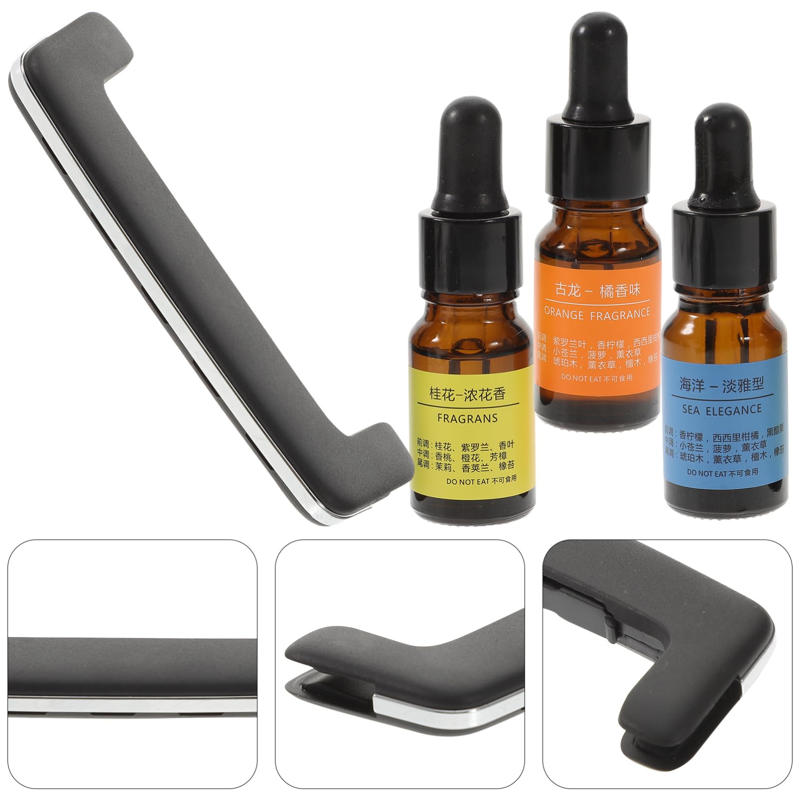 Mobestech Diffusore di Fragranze per Auto Magnetico in Lega di Alluminio e Ceramica, Design Unico, Facile da Installare, Profumatore Leggero per Interni Auto
