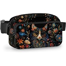 Fanny Pack for Women Belt Bag Fashion Waist Pouch Everywhere with Adjustable Strap for Outdoor Shopping Travel Hiking, Black, M, Fashion