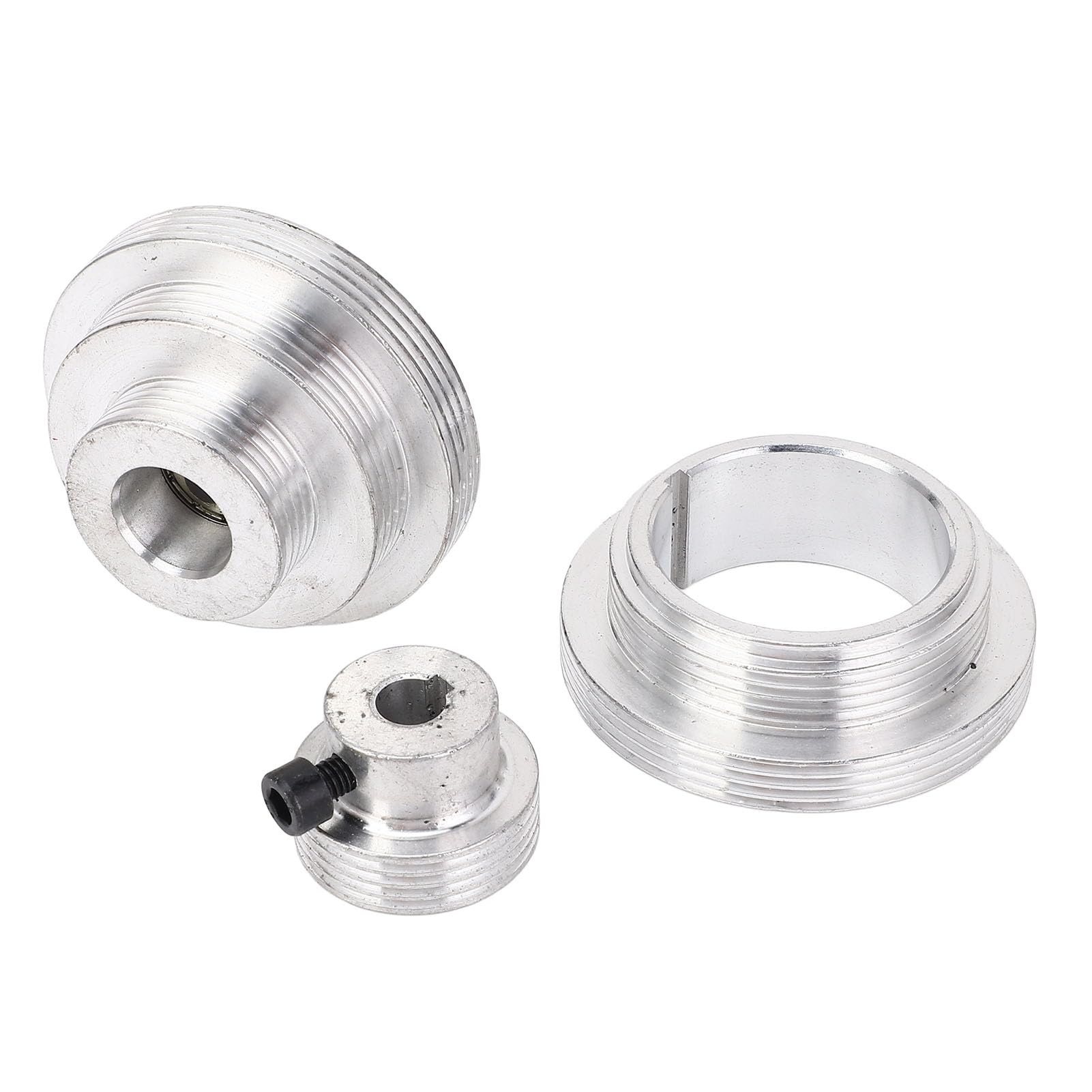 FTVOGUE Polea con Cojinete de Correa para Mini Torno, Polea de Correa con Motor de Aleación de Aluminio para MX-210 WM-210, Funcionamiento Suave y Productividad Mejorada para Tornos 220x400 220x750