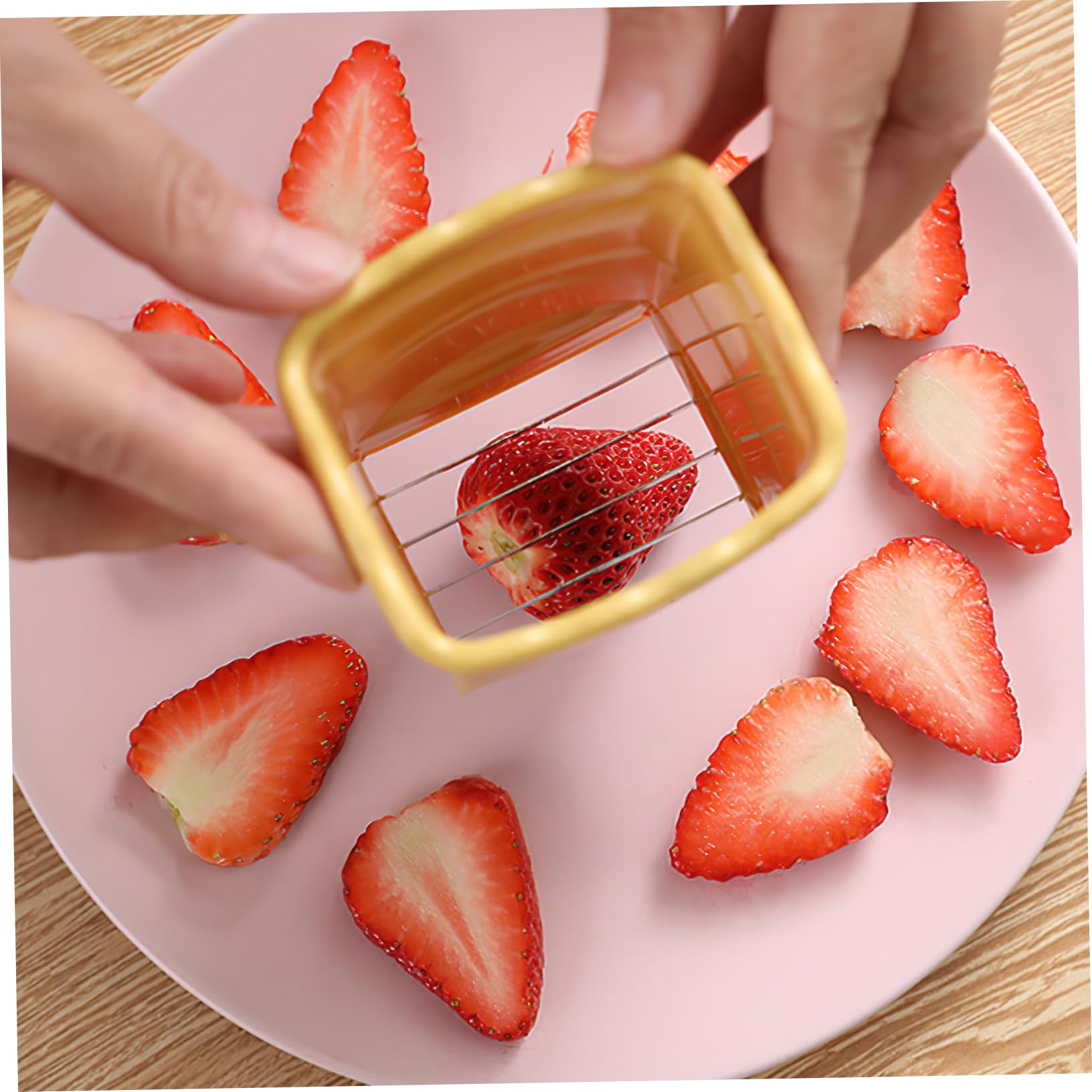 MAGICLULU 4 Sätze Obstschneider Tassenschneider Gadgets Schaber Melonenportionierer gemüseschneider küchenwerkzeug Eierschneider für zu Hause Allesschneider für die Küche Rostfreier Stahl